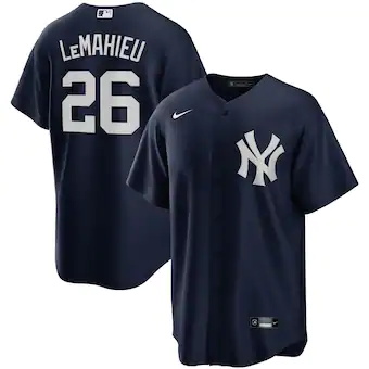 mens nike dj lemahieu navy new york yankees alternate repli